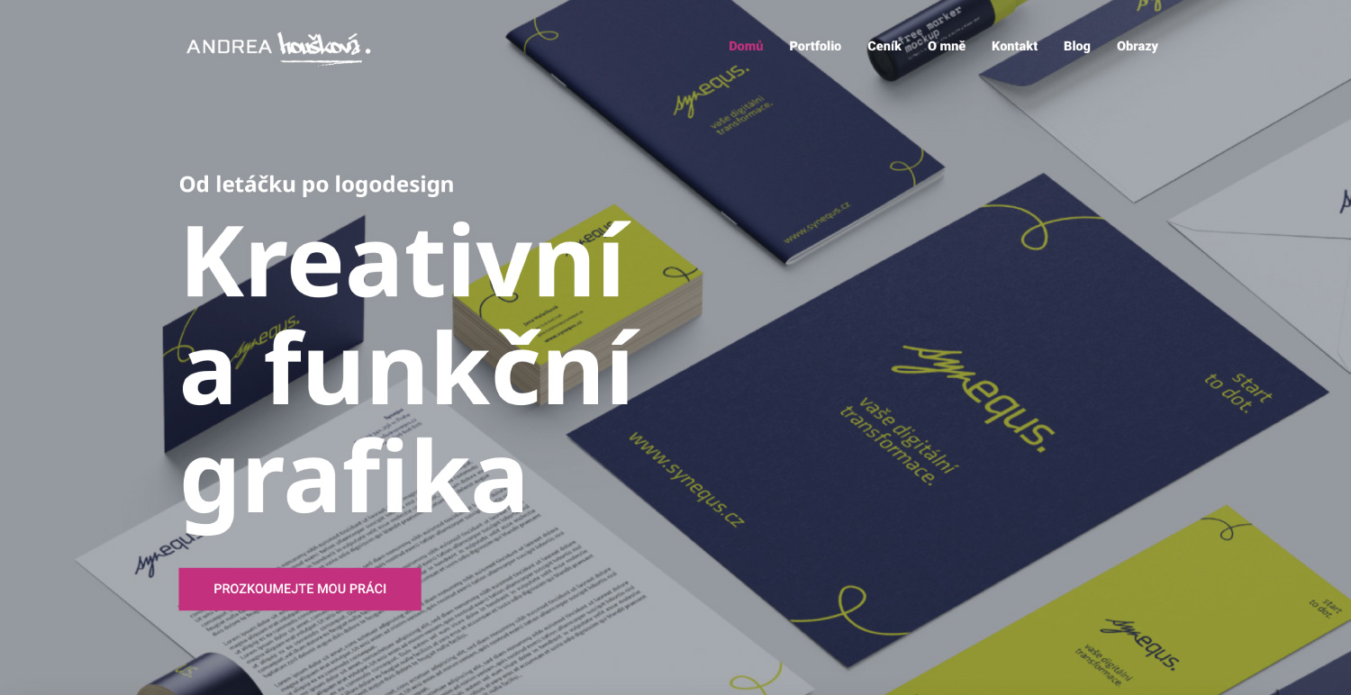 Grafický design Andrea Houšková - webdesign