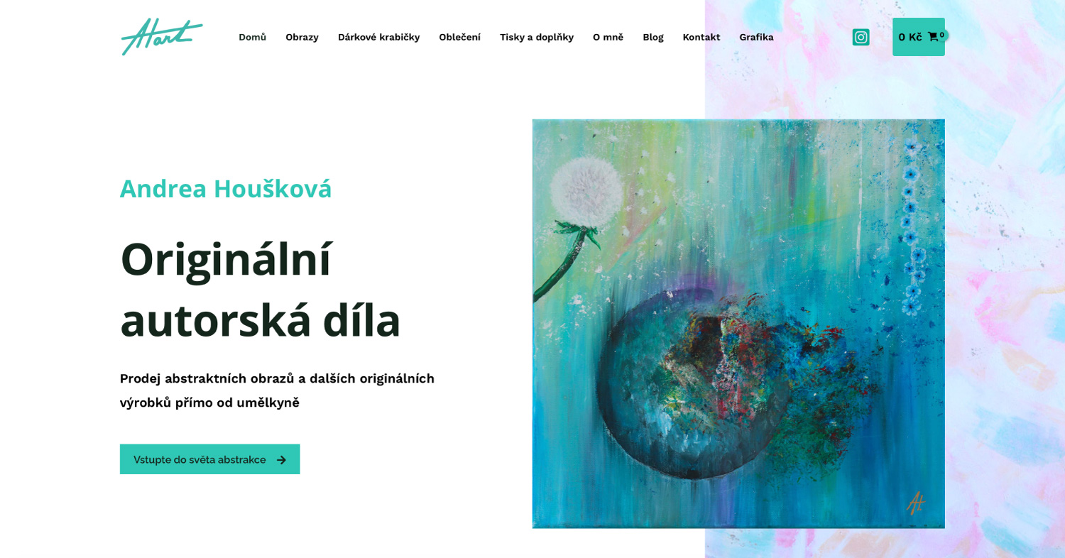 Grafický design Andrea Houšková - webdesign