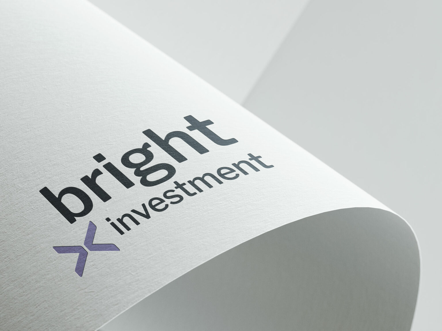 Vizuální identita Bright Investment - Grafický design Andrea Houšková